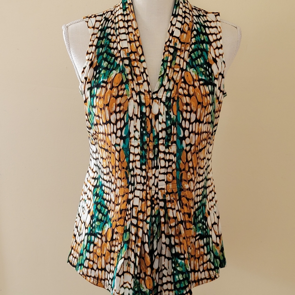 East 5th animal print blouse size medium